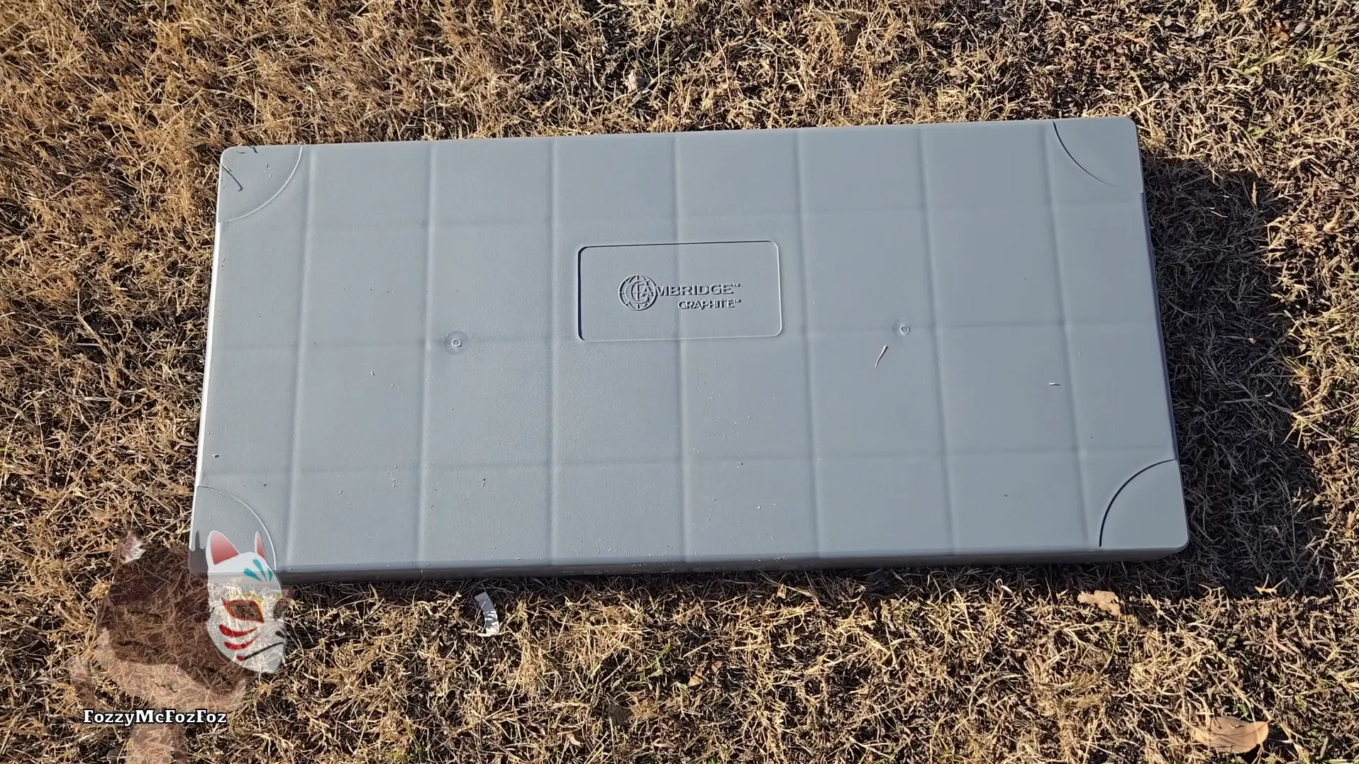 Cambridge mini split pad gray AC condenser base 18x38 inch polypropylene