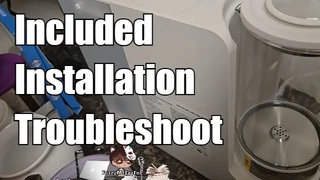 Waterdrop C2SL reverse osmosis filter unboxed with manual and unit